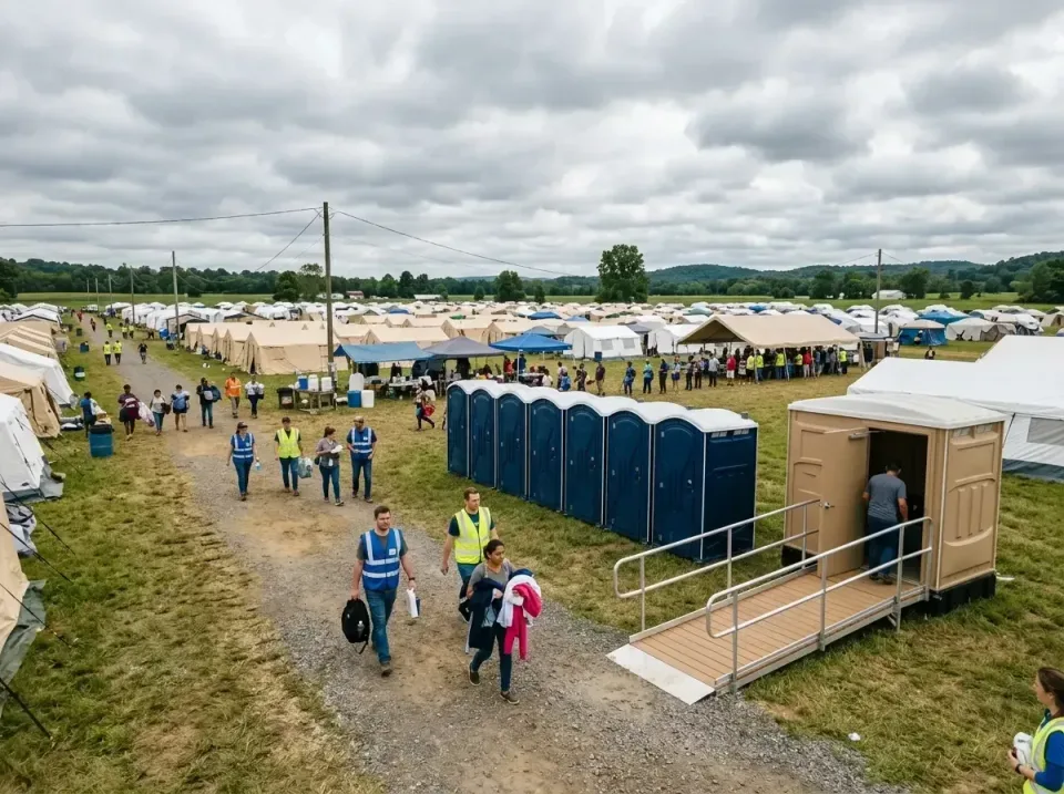 disaster-relief-camp-restrooms-010 — frequently asked questions, Dumpster & Portable Bathrooms Rental in Plainsboro Center,…